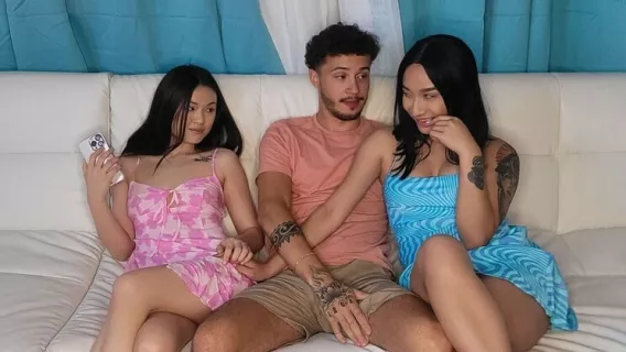 ⁣◤Te*** Love Huge Cocks◢ Threesome Challenge ►Lulu Chu, Apollo Banks, Avery Black 