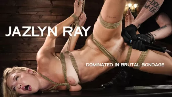 ⁣◤Hogtied◢ Jazlyn Ray Dominated In Brutal Bondage ►Jazlyn Ray, The Pope