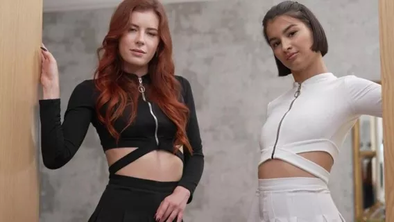⁣◤NRX Studio◢ Redhead Luna Rishi + Muslim Effy End - Hard GROUP Fuck ►Tim Monster Cock, Luna Rishi, Leo Casanova 