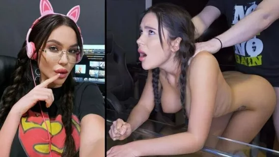 ⁣◤Porn Force◢ Hot Gamer Babe BAMBOLA Fucked Hard In Doggystyle ►Bambola, Butt Spencer 