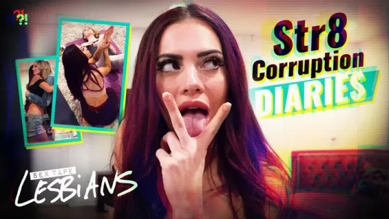 ◤Sex Tape Lesbians◢ Str8 Corruption Diaries ►Scarlett Sage, Sabina Rouge 