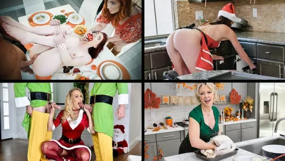 ⁣◤MYLF◢ Festive Activities ►Brooklyn Chase, Lauren Phillips, Kat Dior 