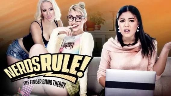 ◤Girlsway◢ Nerds Rule!: The Finger Bang Theory ►Chloe Cherry, Kendra Spade, Aspen Romanoff 
