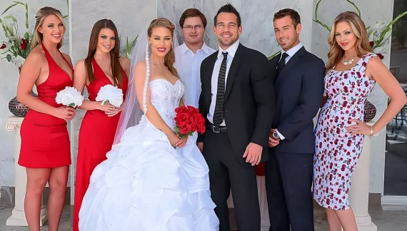Brooklyn Chase fucking in the bedroom with her big ass #Naughty Weddings 