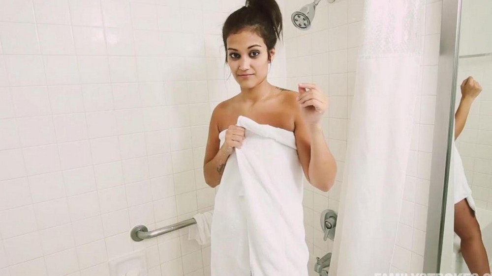 Naked beauty in the shower and POV sex - porn video  