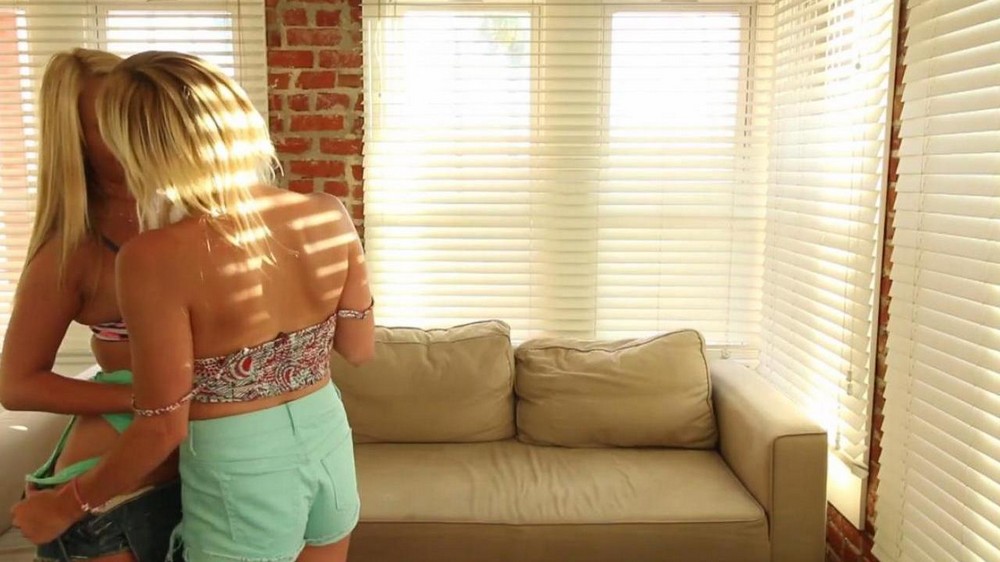 Tara Morgan kisses a lesbian blonde - porn video  