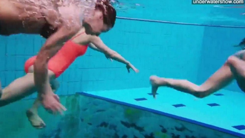 Hi*** camera filmed naked girls in the pool - porn video  