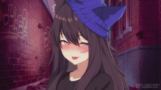 Neko Tomboy wants your...what?! Have some back alley fun with a naughty kitty - porn video  