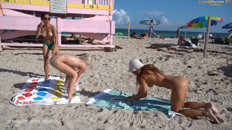 Miami, Haulover Beach, Naked Twister - porn video  