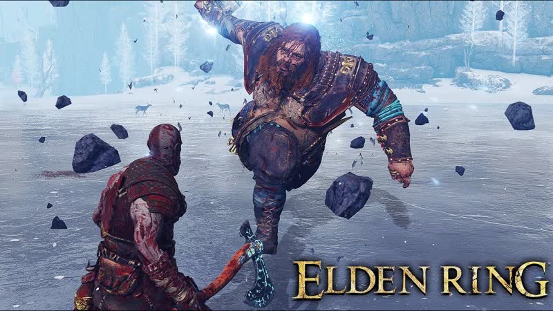 KRATOS VS THOR Boss Fight – God of War Ragnarök X ELDEN RING - porn video  