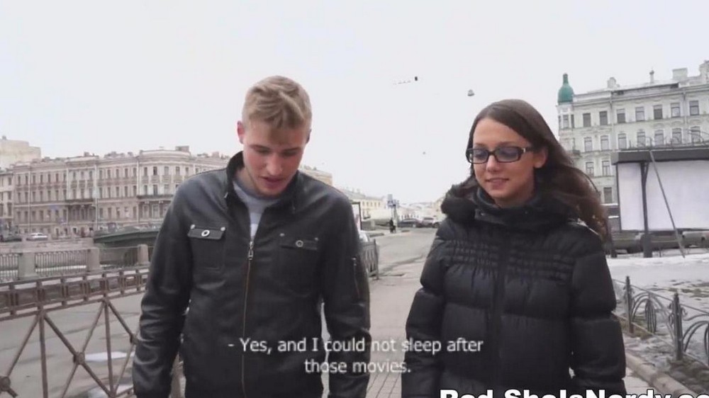 Russian gives a blowjob to the first person she meets - porn video  