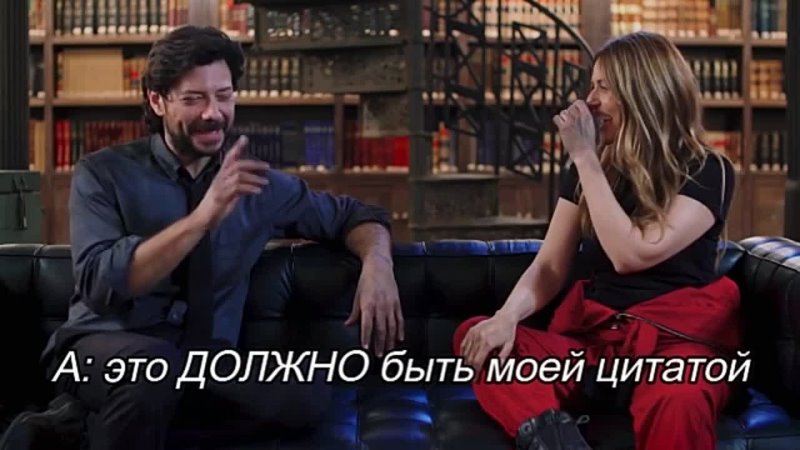 Alvaro Morte and Itziar Itugno guess phrases from the series / Money Heist: Season 5 - porn video  