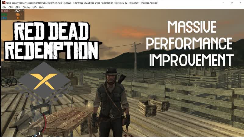 Red Dead Redemption Massive New Performance Increase 60FPS Unlocked Xenia Canary Experimental - порно видео  