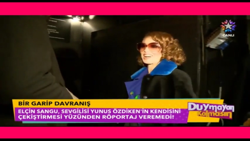 Elçin Sangu Couldnt Give an Interview Because Her Boyfriend Yunus Özdiken was Teasing Her (480 X 854) - порно видео  