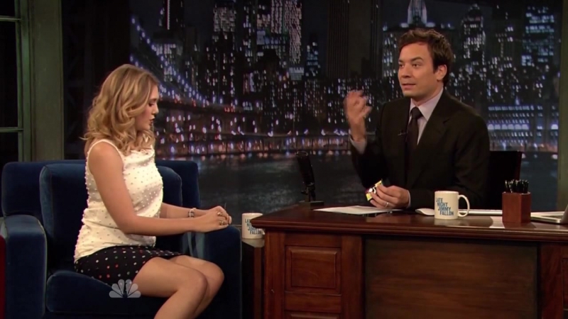 Elizabeth Olsen Sexy - Late Night with Jimmy Fallon (2011) - porn video  