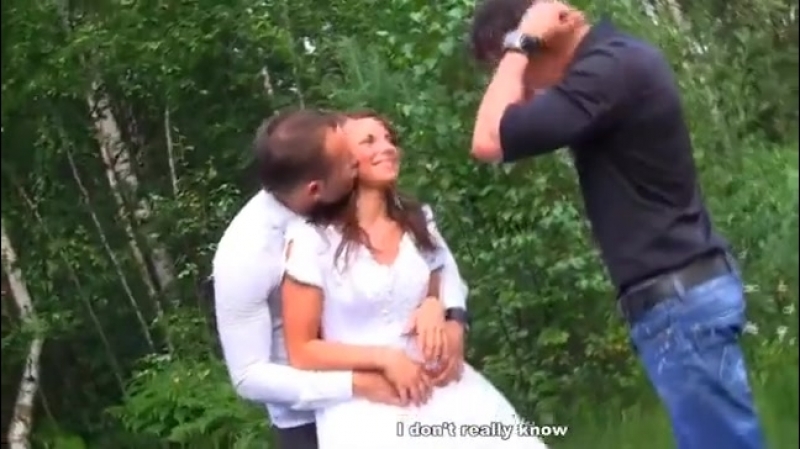 RUSSIAN UNUSUAL PORN ON A WALK WITH A YOUNG BEAUTIFUL BRIDE - porn video  