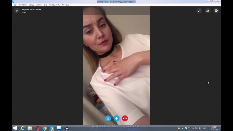 Russian naked girl shows breasts and vagina on Skype Moscow - porn video  