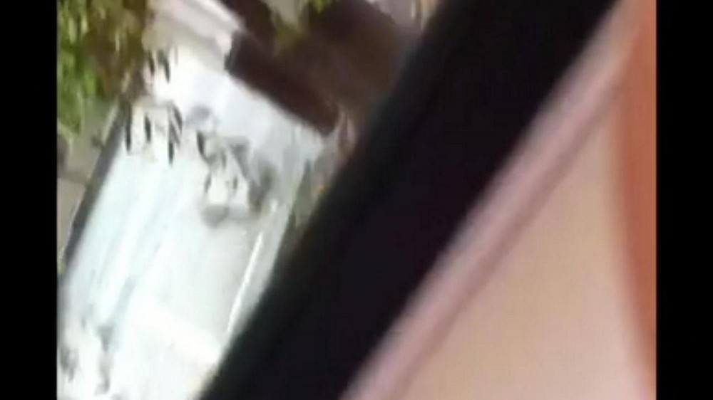 He could jerk off his big dick right on the street - porn video  