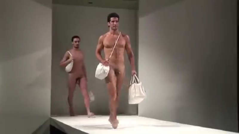 Naked men on the catwalk - porn video  