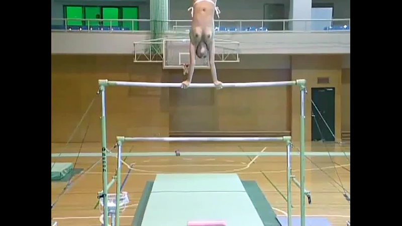 Romanian gymnast Corina Ungureanu works out naked. - porn video  