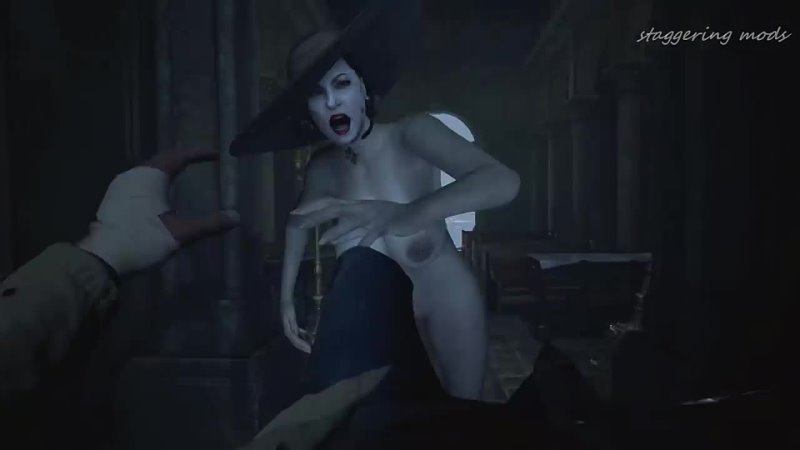 Resident Evil 8: Village — Lady Dimitrescu — Nude Mod (Showcase) - porn video  