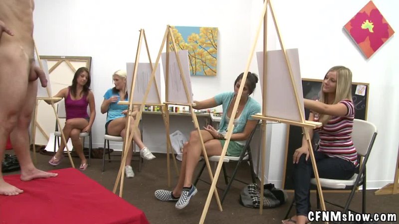 CFNM Show - Art class has horny male models - porn video  