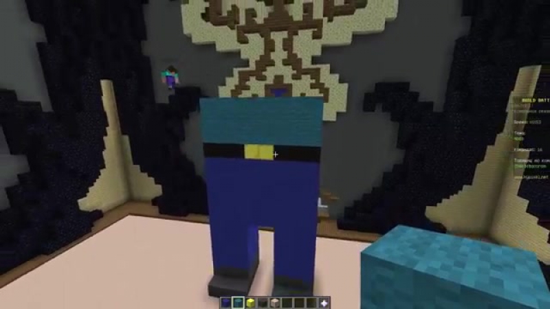 A NOOB BUILT A HUGE NOOB GIANT IN MINECRAFT BATTLE OF THE BUILDERS! TROLLING MINECRAFT BUILD BATTLE - porn video  