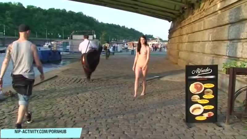 ⁣Walking nude in street - porn video  