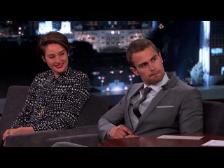 Shailene Woodley and Theo James on Jimmy Kimmel Live PART 1 - porn video  