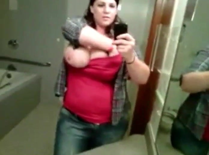 Chubby tits selfie - porn video  