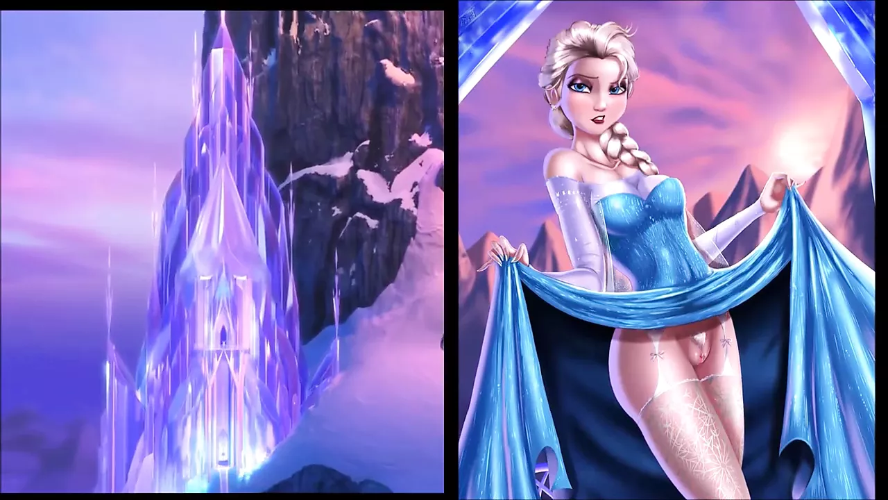 SekushiLover - DIsney Elsa vs Naked Elsa - porn video  