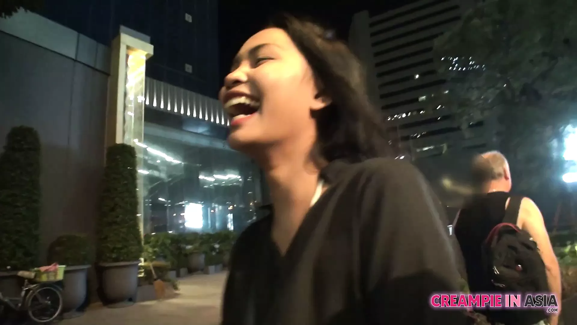 Pretty young Thai hooker picked up off the street & creampie - porn video  