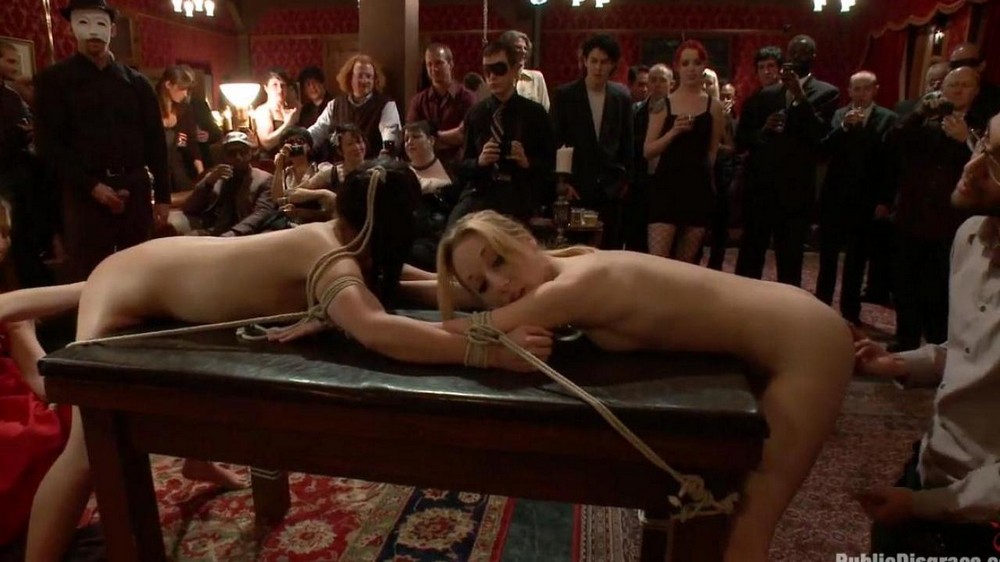 Tied up chicks and publicly fucked - porn video  