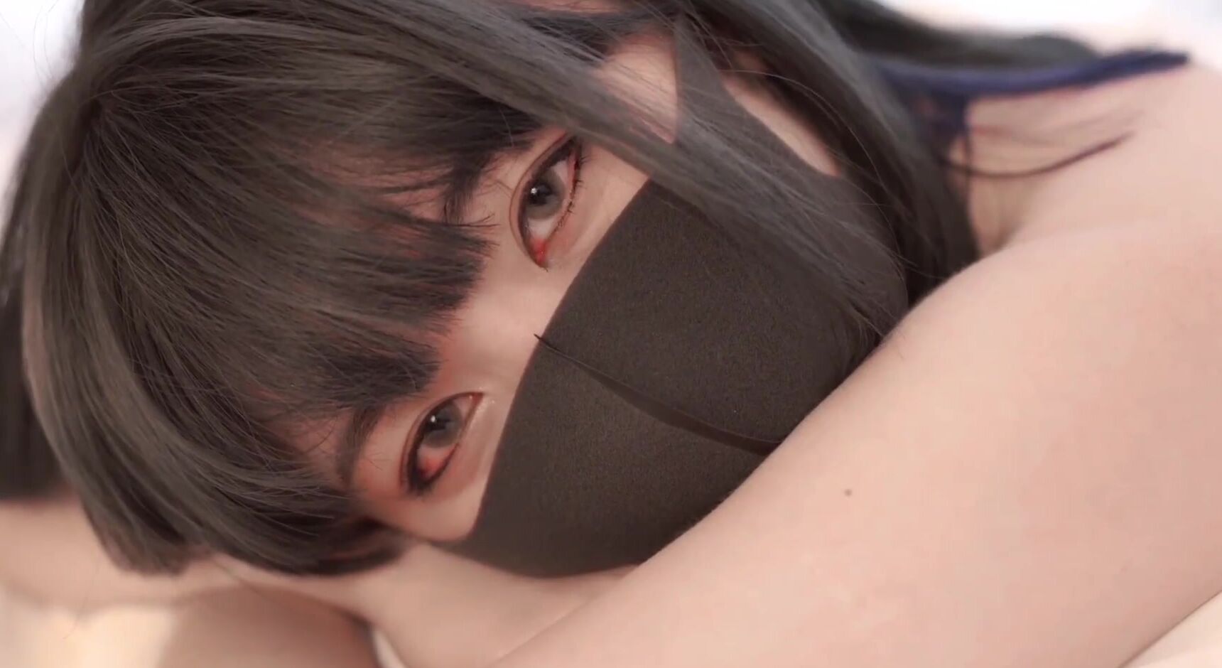 Sex with a Japanese woman in a mask - afraid of coronavirus - porn video  
