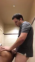 White Manager Pounds Black Thief In Restroom - porn video  