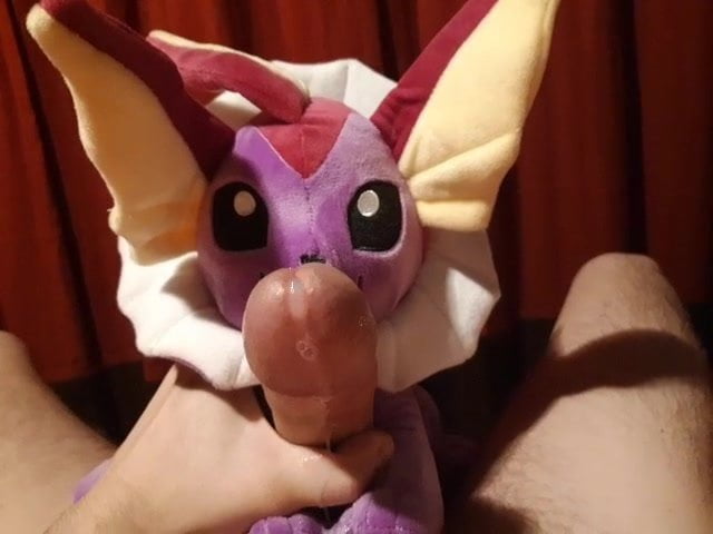 Vaporeon pokemon plush masterbation session - porn video  