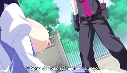 School girl gets her big boobs sucked on - porn video  