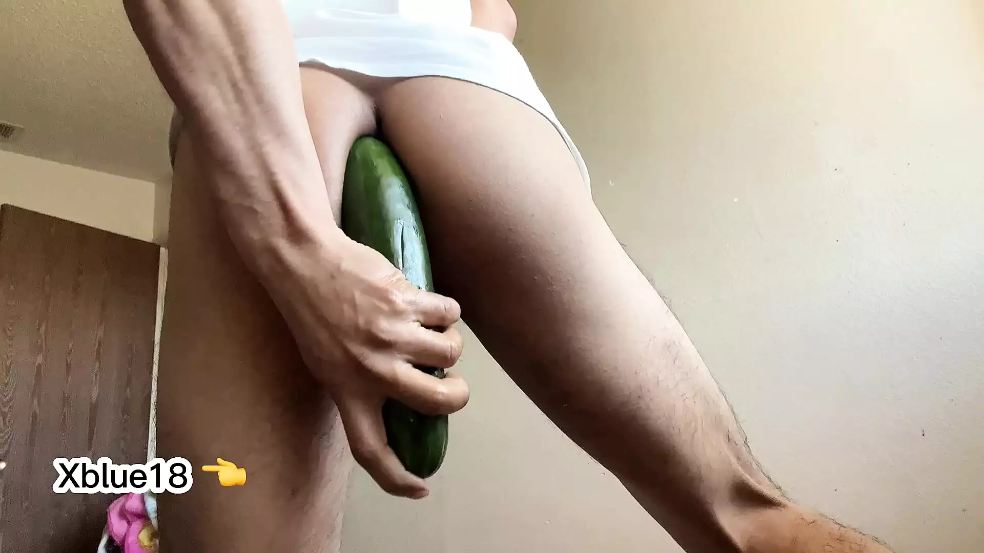A huge cucumber penis inside my ass, compilation of the best porn videos recorded by Xblue18 - porn video  