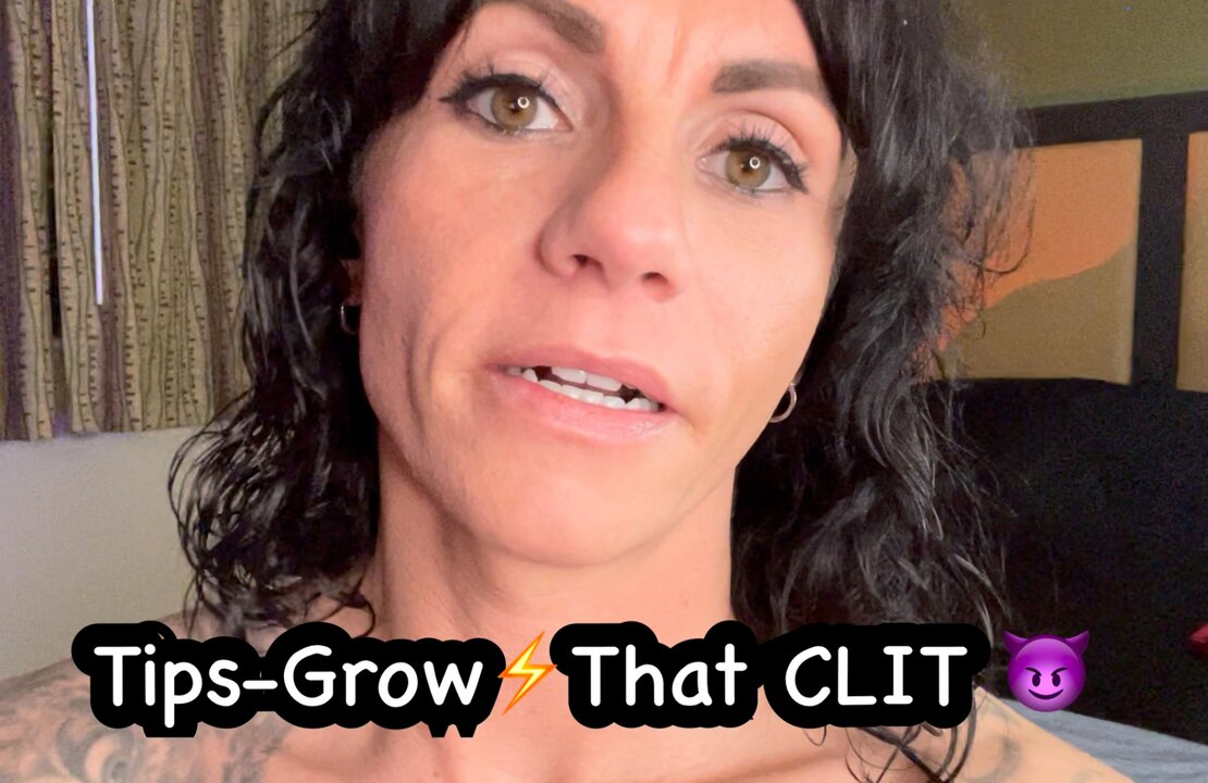 How I Masturbate to Grow my Big Clit - porn video  