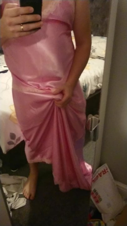 Satin nightgown masturbate - porn video  