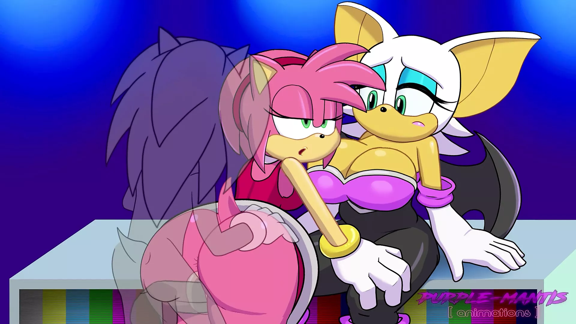 Rouge The Bat Gets Cucked By Amy Rose - porn video  