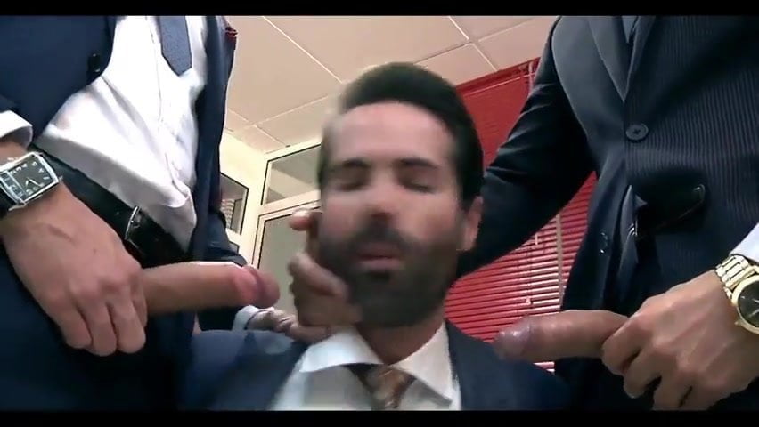 Sucking party for men in suit - porn video  