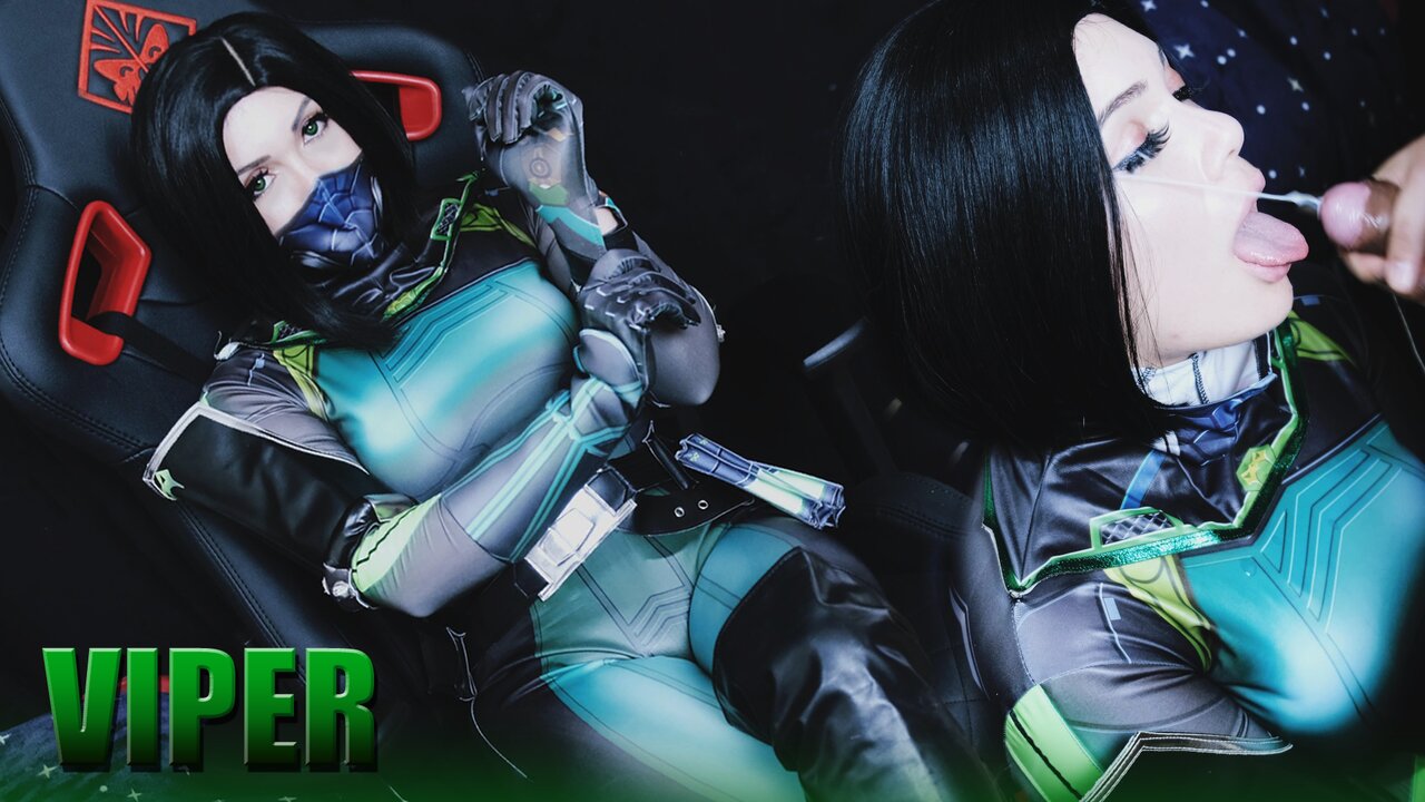 Valorant - Viper Cosplay creampie and facial - porn video  