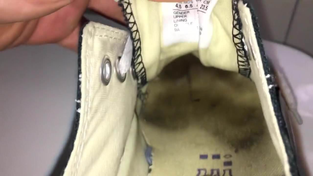 First Time Ever Cumming Womens Well Worn Converse - порно видео  