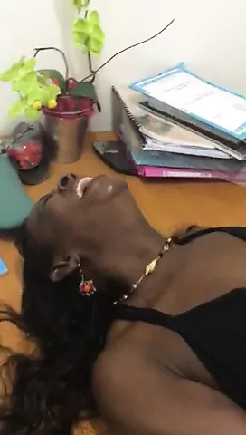 She works at the town hall of Gosier Guadeloupe - порно видео  