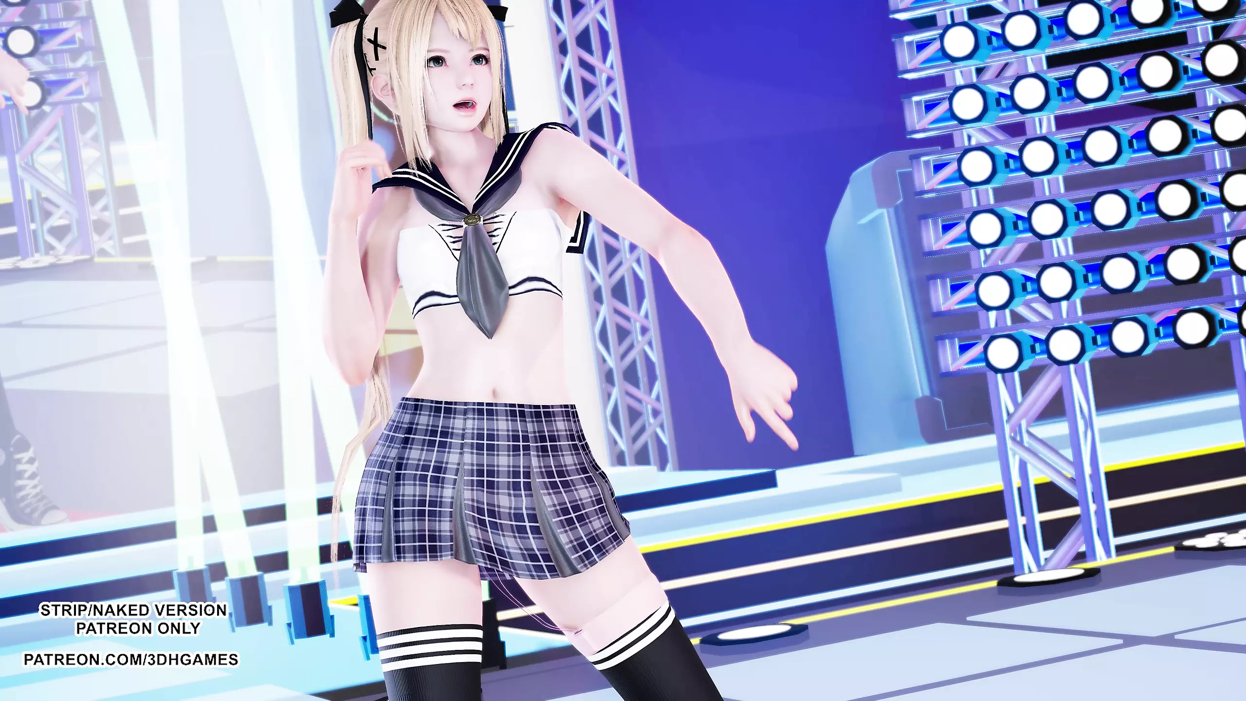 MMD Giga - CH4NGE Petite Te*** Marie Rose Sexy Hot Dance Uncensored Hentai - porn video  