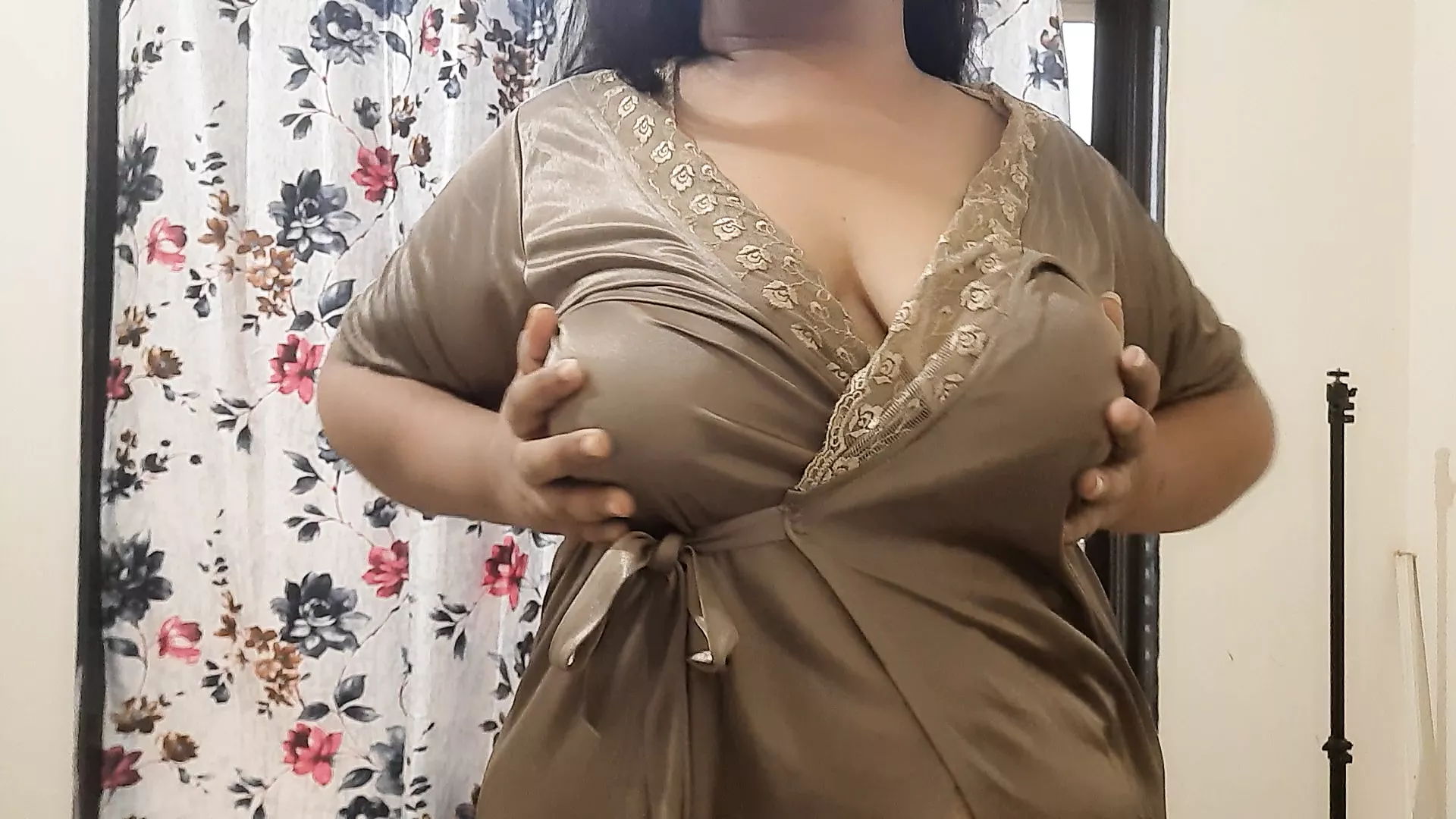 NEW SLUTY NIGHTGOWN TO MEET MY SECRET BOYFRIEND part 2 - porn video  