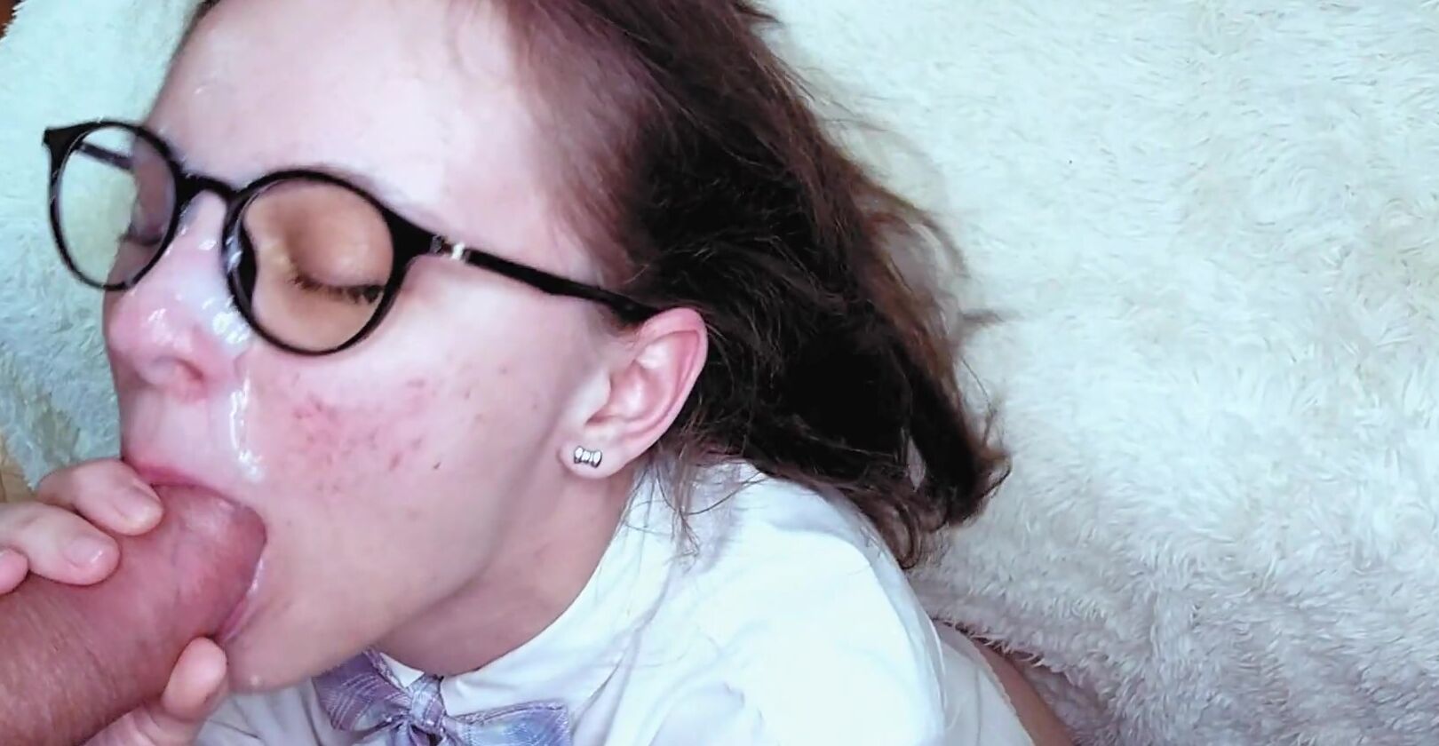 Love is licking the remnants of sperm from a dick - porn video  