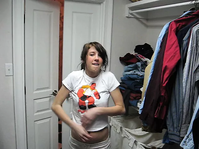 Cute Girl Stripping (with actual audio) 2 of 2 - porn video  
