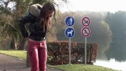 My moncler downjacket and ballet boots for the first time - porn video  